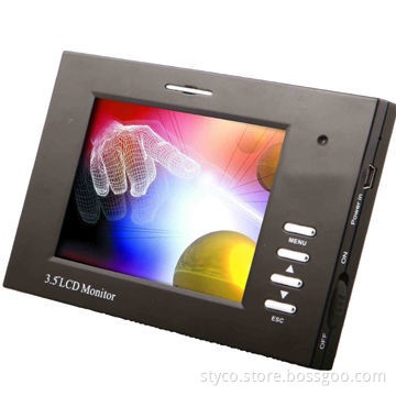 Portable CCTV Tester Monitor with 3.5-inch TFT Monitor and 12V DC Power Supply to Camera